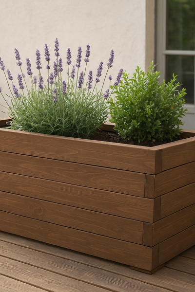 Donica EKO drewniana PALISANDER ocieplana