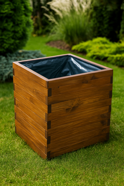 Donica EKO drewniana DĄB ŚREDNI