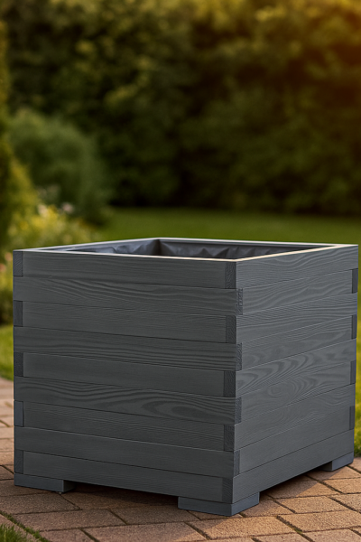 Donica EKO drewniana GRAFIT