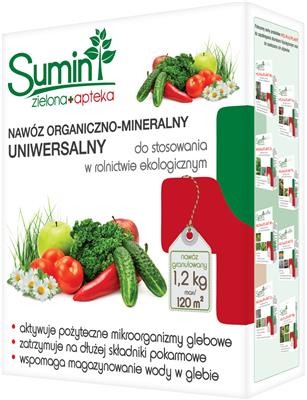 Nawóz uniwersalny organiczno-mineralny granulowany 1,2 kg Sumin
