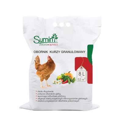 Obornik kurzy granulowany – nawóz naturalny 8 l Sumin
