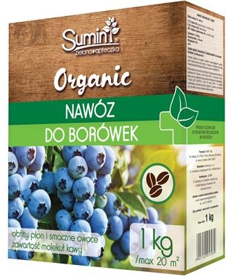 Nawóz organiczny granulowany do borówek 1 kg organic Sumin