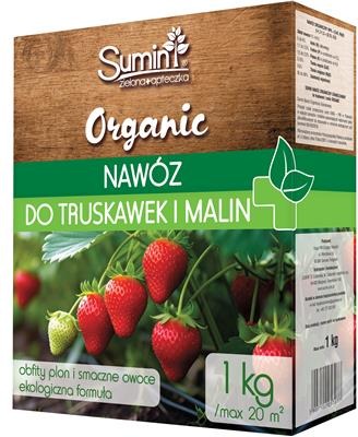 Nawóz organiczny granulowany do truskawek malin 1 kg organic Sumin